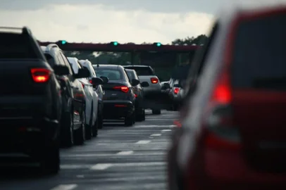 Glorinha, RS, Brasil. Trânsito de retorno do litoral no final de semana.Fotos Jonathan Heckler<!-- NICAID(15643784) -->