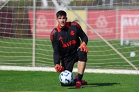 rochet durante treino do Inter<!-- NICAID(16078246) -->