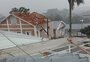 Vendaval e chuva de granizo causam estragos em Cotiporã  