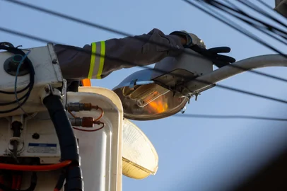 Iluminação pública de Canoas será renovada. Foto: Gustavo Garbino/PMC/Divulgação<!-- NICAID(15423514) -->