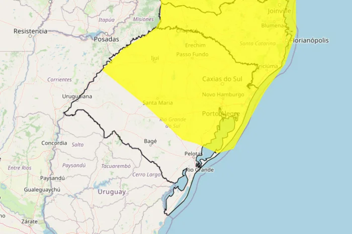 Instituto Nacional de Meteorologia (Inmet) / Reprodução