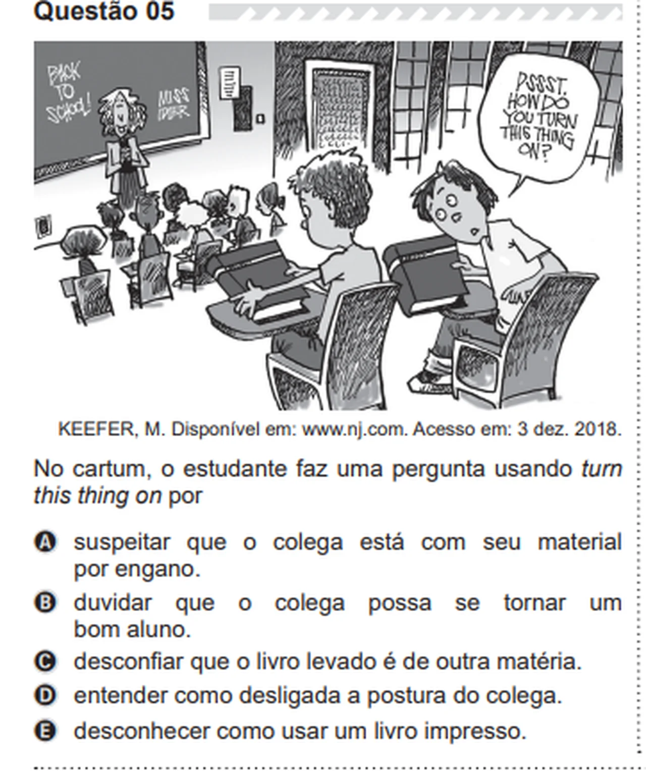 Reprodução/Provas e Gabarito
