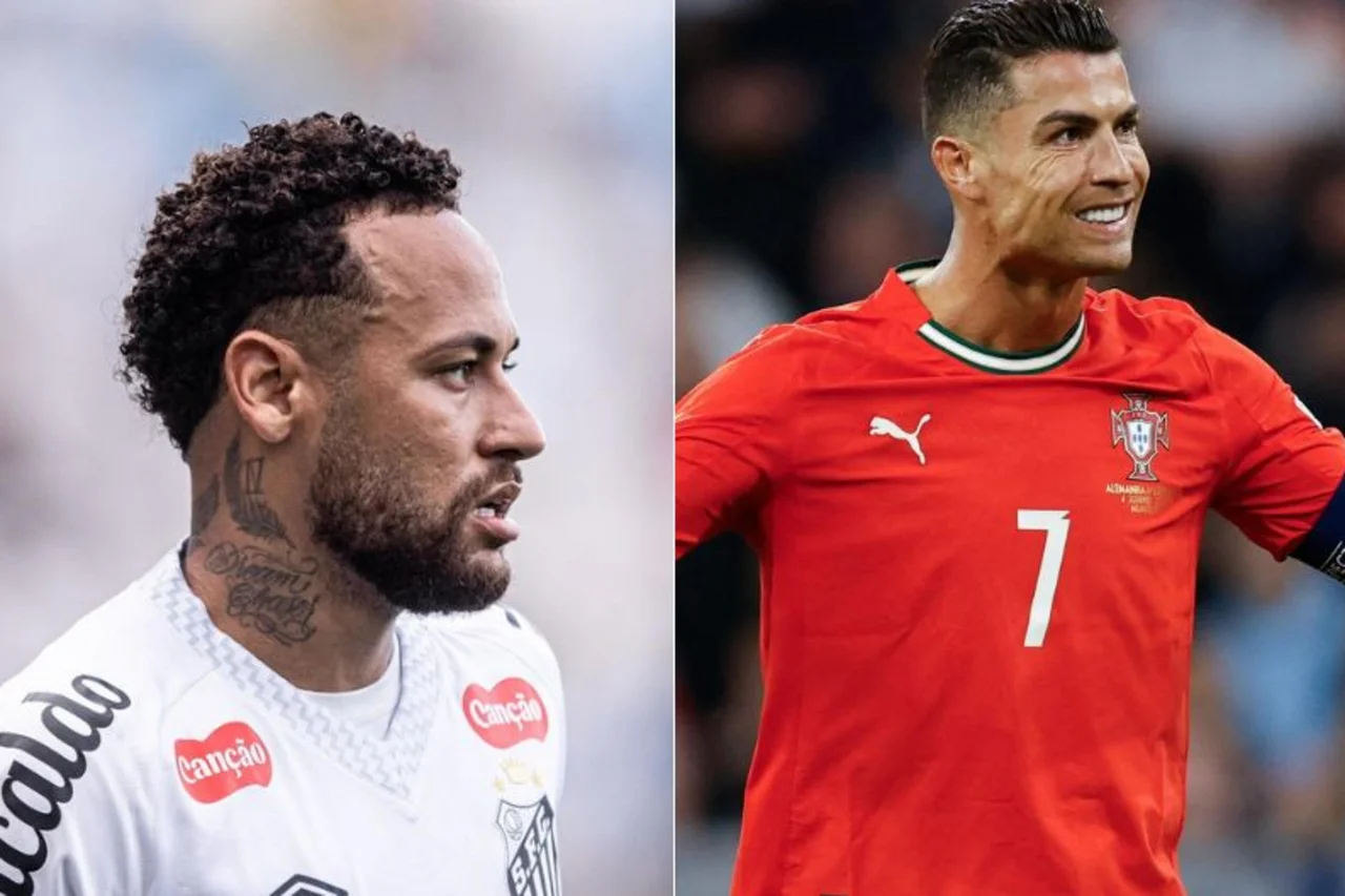 Neymar Raul Baretta / Santos / Divulgação/CR7 Alexandra BEIER / AFP