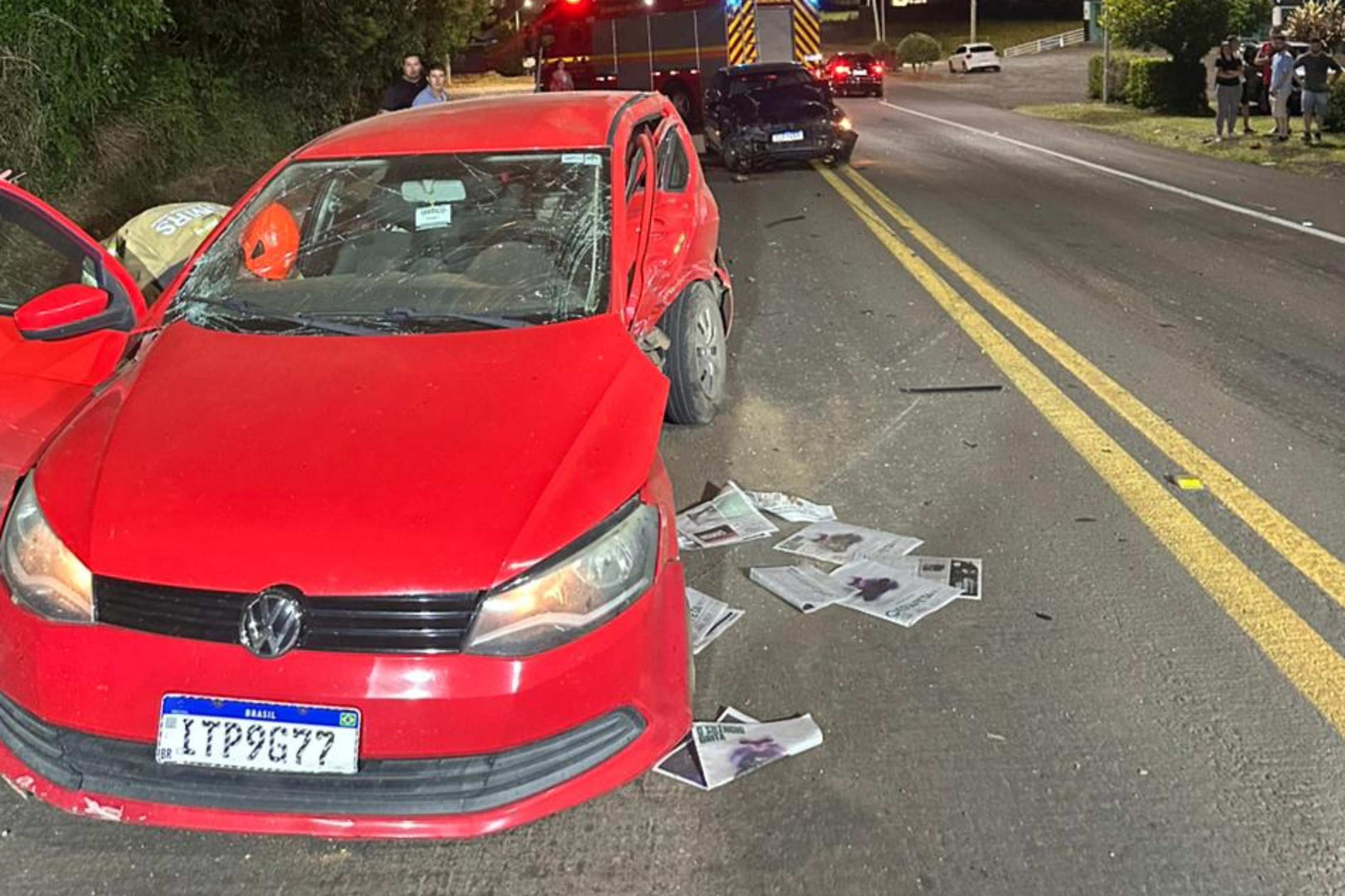 Homem morre ap&oacute;s carro que dirigia colidir com outro ve&iacute;culo na BR-470, em Veran&oacute;polis