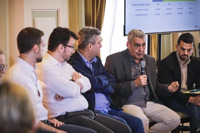 Porto Alegre, RS, Brasil - Reunião de prefeitos da Região Metropolitana com o governador Eduardo Leite sobre saúde. Loca: Palácio Piratini. Fotos: Cesar Lopes/ PMPA<!-- NICAID(16019255) -->