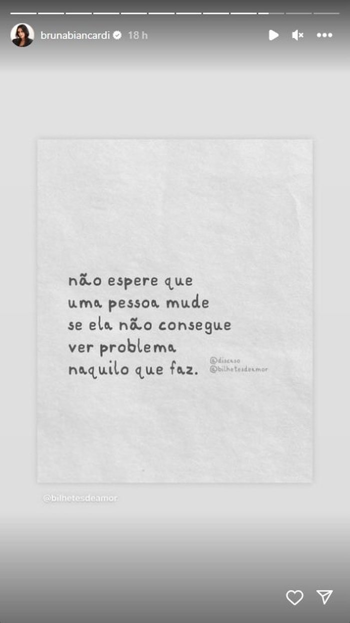 Instagram@brunabiancardi / Reprodução