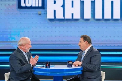 Ricardo Stuckert/twitter Lula / Reprodução Lula no programa do Ratinho - Ricardo Stuckert/twitter Lula/Reprodução<!-- NICAID(15215088) -->