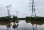 Com pátio alagado, subestação de energia é desligada na Região Metropolitana