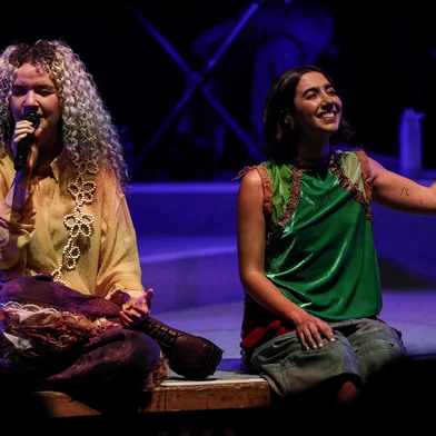 PORTO ALEGRE, RS, BRASIL, 26-09-2025: Show da dupla AnaVitoria em Porto Alegre. Turnê “Esquinas” reuniu cerca de 4mil pessoas no Araújo Vianna. Fotos: Duda Fortes/Agencia RBS<!-- NICAID(16134127) -->