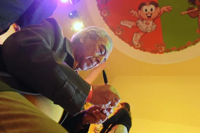 GRAMADO, RS, BRASIL, 11/10/2022. Entrevista com o cartunista e criador da Turma da Mônica, Mauricio de Souza, durante a inauguração do parque Vila da Mônica, em Gramado. (Bruno Todeschini/Agência RBS)<!-- NICAID(15233458) -->