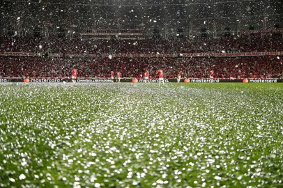 PORTO ALEGRE, RS, BRASIL, 20-08-2025: Internacional vs Flamengo, pelo jogo da volta da Copa Libertadores 2025, no estádio Beira-Rio, em Porto Alegre. Foto: Renan Mattos/Agência RBS<!-- NICAID(16106364) -->