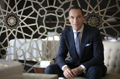 Christophe Piffaretti, Diretor de Desenvolvimento e integrante do conselho de administração da Kempinski Hotels SA, concede entrevista à coluna GPS da Economia<!-- NICAID(15830961) -->