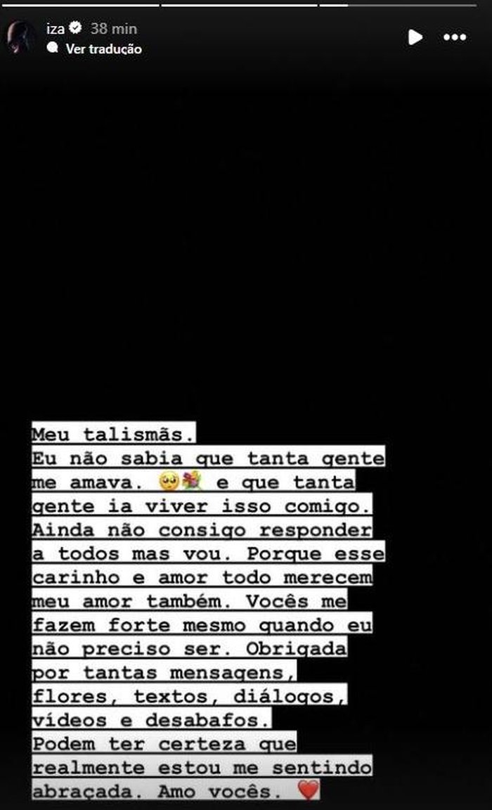 @Iza / Instagram / Reproducao