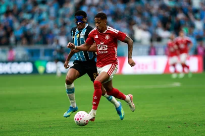 PORTO ALEGRE, RS, BRASIL, 11-10-2026: Grêmio vs Internacional, clássico GreNal nº455, pelo Campeonato Brasileiro Série A 2026. O jogo ocorre na Arena, em Porto Alegre. Foto: Duda Fortes/Grupo RBS<!-- NICAID(16385277) -->