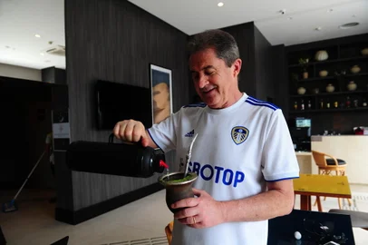Francisco Novelletto, vice-presidente da CBF, na concentração do Caxias em Natal<!-- NICAID(15189128) -->