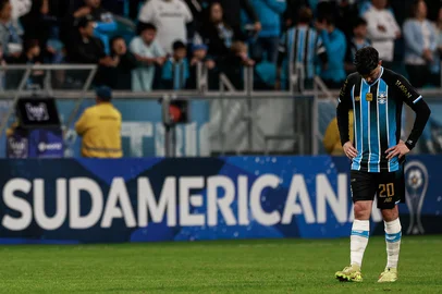 PORTO ALEGRE, RS, BRASIL, 30.07.2026: Grêmio enfrenta o Bolívar, na Arena, em jogo decisivo da Sul-Americana. Fotos: Duda Fortes/Grupo RBS<!-- NICAID(16337691) -->