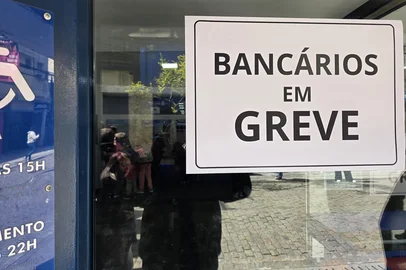 Igor Islabão / Grupo RBS PELOTAS. 14.09.2026. Quais agências da Caixa estão fechadas em Pelotas por causa da greve. Imagem de Igor Islabão / Grupo RBS<!-- NICAID(16365243) -->