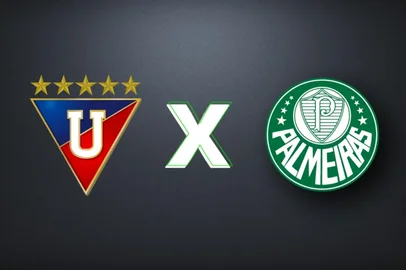 Arte GZH LDU, palmeiras, escudos
