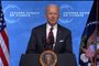 Presidente dos EUA Joe Biden discursa durante Cúpula co Clima, em 22 de abril de 2021.<!-- NICAID(14763975) -->