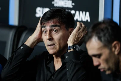 Porto Alegre, RS, Brasil, 08-04-2025: Grêmio vs Atlético Grau pela Copa Sul-Americana, na Arena. Foto: Renan Mattos / Agência RBS<!-- NICAID(16012968) -->