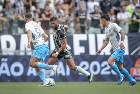 Lance durante partida entre Grêmio e Atlético-MG no estádio Arena MRV pelo campeonato Brasileiro A 2023.ATLÉTICO x GRÊMIO 26.11.2023 CAMPEONATO BRASILEIROFoto: Pedro Souza /Atlético-MG/Divulgação<!-- NICAID(15609231) -->