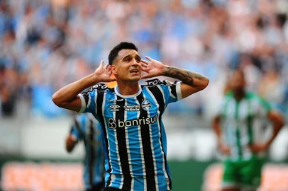 PORTO ALEGRE, RS, BRASIL, 06/04/2024. Grêmio x Juventude, segundo jogo da final do Campeonato Gaúcho (Gauchão 2024), realizado na Arena do Grêmio.  (Porthus Junior/Agência RBS)<!-- NICAID(15727694) -->