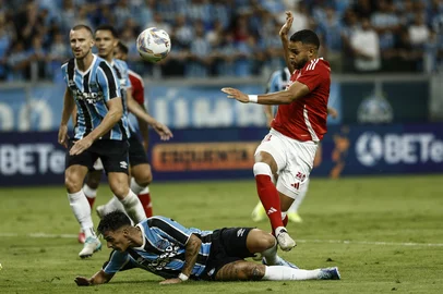 PORTO ALEGRE, RS, BRASIL, 08/02/2025- Gre-Nal 444: partida realizada na Arena, válido pela sexta rodada do Gauchão. Foto: André Ávila / Agencia RBSIndexador: Andre Avila<!-- NICAID(15972276) -->