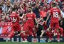 Liverpool goleia o Tottenham e conquista a Premier League com quatro jogos de antecedência