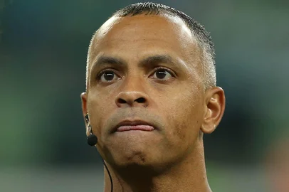 Cesar Greco / Palmeiras,Divulgação SÃO PAULO (SP), 10/7/2019: O árbitro Wilton Pereira Sampaio apita Palmeiras e Internacional pelas quartas de final da Copa do Brasil, na Arena Allianz Parque.<!-- NICAID(14251533) -->