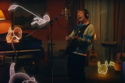Ed Sheeran, Pokemon, clipe, Celestial
