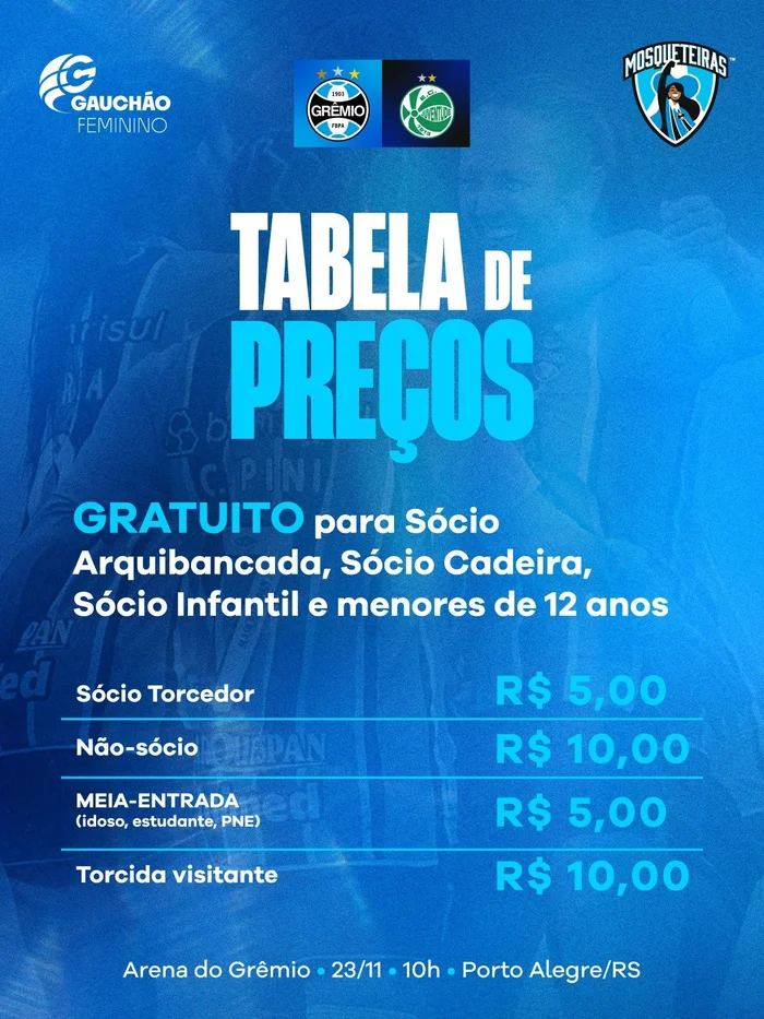 Grêmio feminino hoje: horário e onde assistir à grande final do Gauchão ...