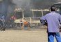 Incêndio atinge estacionamento de empresa de ônibus em Sapucaia do Sul; veja o vídeo