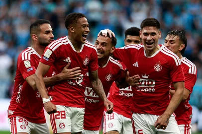 PORTO ALEGRE, RS, BRASIL, 11-10-2026: Grêmio vs Internacional, clássico GreNal nº455, pelo Campeonato Brasileiro Série A 2026. O jogo ocorre na Arena, em Porto Alegre. Foto: Duda Fortes/Grupo RBS<!-- NICAID(16385290) -->
