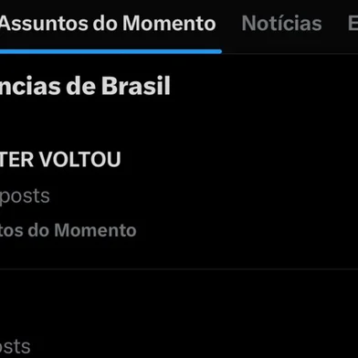 X volta a funcionar no Brasil e usuário comemoram retorno da rede social<!-- NICAID(15869097) -->