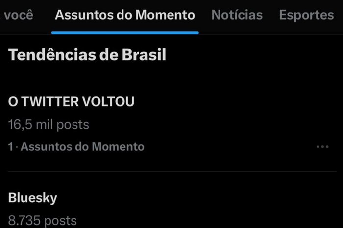 X / Reprodução