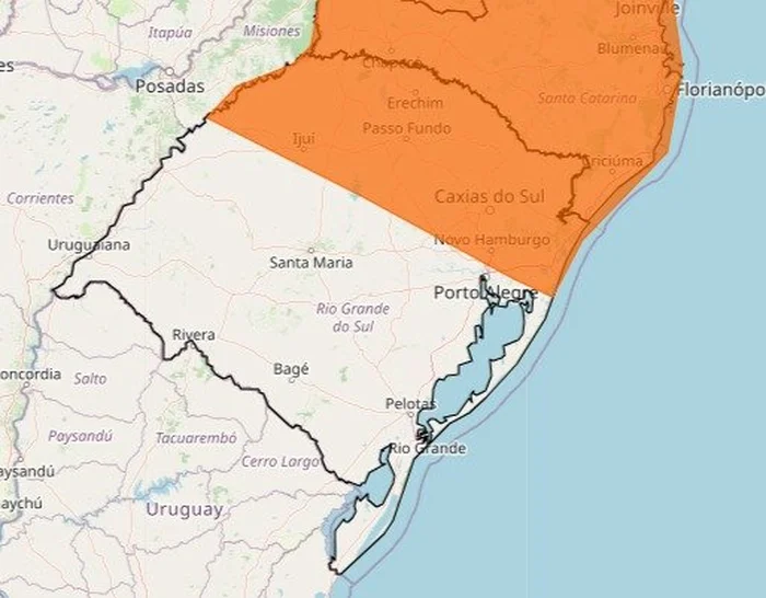 Instituto Nacional de Meteorologia (Inmet) / Reprodução