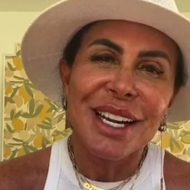 Gretchen em live no Instagram.<!-- NICAID(15814251) -->