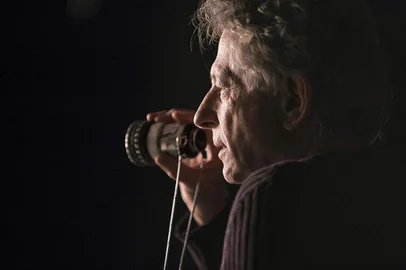 Roman Polanski no set de filmagem de A Pele de Vênus (2013).<!-- NICAID(14225142) -->