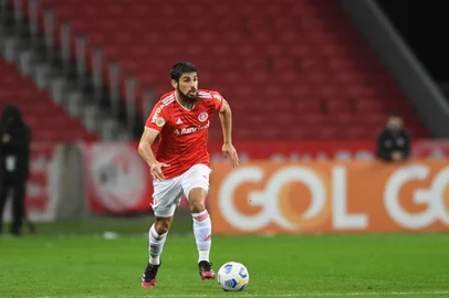 Zagueiro Bruno Méndez, na vitória do Inter sobre o Fluminese por 4 a 2, no Beira-Rio, pelo Campeonato Brasileiro<!-- NICAID(14865790) -->
