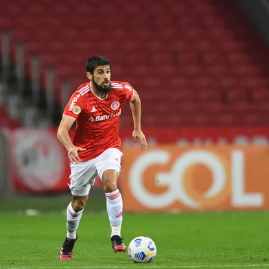 Zagueiro Bruno Méndez, na vitória do Inter sobre o Fluminese por 4 a 2, no Beira-Rio, pelo Campeonato Brasileiro<!-- NICAID(14865790) -->