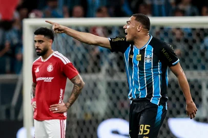 PORTO ALEGRE, RS, BRASIL, 03-09-2026: Grêmio vs Internacional, clássico GreNal nº454, pelo jogo de volta das Quartas-de-Final da Copa do Brasil 2026. O jogo ocorre na Arena, em Porto Alegre. Foto: Duda Fortes/Grupo RBS<!-- NICAID(16359106) -->