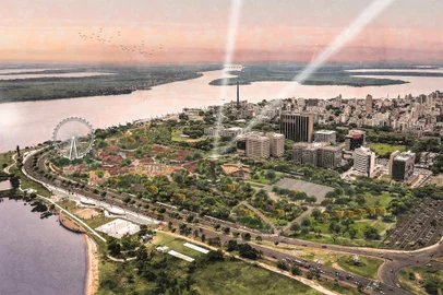 Simulação de como ficará o Parque Maurício Sirotsky Sobrinho após a revitalização. Foto: MR Arquitetura / Divulgação<!-- NICAID(15548499) -->