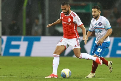 Porto Alegre, RS, Brasil - Campeonato Brasileiro série A. Inter 2 X 1 Bahia. Jogo válido pela primeira rodada. Thiago Maia.<!-- NICAID(15734594) -->