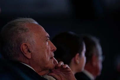 Michel Temer - Ex-presidente do Brasil -  PORTO ALEGRE, RS, BRASIL, 04.04.2024: Michel Temer participa do Fórum da Liberdade, na capital. Foto: Camila Hermes/Agencia RBS<!-- NICAID(15725954) -->