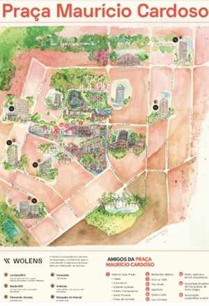 Associação de Amigos da Praça Maurício Cardoso / Reprodução Associação de Amigos da Praça Maurício Cardoso / Reprodução