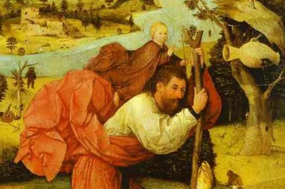 Pintura de São Cristóvão, de Hieronymus Bosch - Foto: Museu Boymans-van Beuningen/ABC Gallery<!-- NICAID(15821973) -->