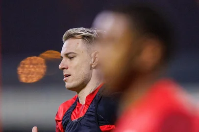 Roger Guedes durante atividade do Al Rayyan<!-- NICAID(16087794) -->