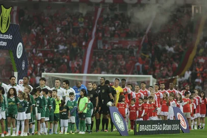 Pré-jogo entre SC Internacional vs SE Palmeiras no estádio Beira-Rio pelo Brasileirão Série A 2024 - Foto: Jefferson Botega/Agência RBSIndexador: jeff botega<!-- NICAID(15832192) -->