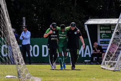 CAXIAS DO SUL, RS, BRASIL, 11/01/2023. Útimo treino jogo do Juventude antes do Gaúchão 2023. (Neimar De Cesero/Agência RBS).<!-- NICAID(15319024) -->