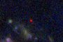 This usdated image courtesy of the Niels Bohr Institute, University of Copenhagen shows a Webb Space Telescope image of the oldest galaxy ever observed by nearly 100 million years, called GLASS-z13. The galaxy dates to just 300 million years after the big bang. - Just a week after its first images were shown to the world, the James Webb Space Telescope may have found the earliest known galaxy in the universe, a scientist who analyzed the data said Wednesday. Known as GLASS-z13, the galaxy dates back to 300 million years after the Big Bang, about 100 million years earlier than previously oldest known, Rohan Naidu of the Harvard Center for Astrophysics told AFP. "We're potentially looking at the most distant starlight that anyone has ever seen," he said.It was spotted in so-called "early release" data from the orbiting observatory's main infrared imager, called NIRcam. (Photo by Handout / University of Copenhagen / AFP) / RESTRICTED TO EDITORIAL USE - MANDATORY CREDIT "AFP PHOTO / Pascal Oesch / Cosmic Dawn CenterNiels Bohr Institute/University of Copenhagen" - NO MARKETING NO ADVERTISING CAMPAIGNS - DISTRIBUTED AS A SERVICE TO CLIENTSEditoria: SCILocal: In spaceIndexador: HANDOUTSecao: natural scienceFonte: University of CopenhagenFotógrafo: Handout<!-- NICAID(15394086) -->